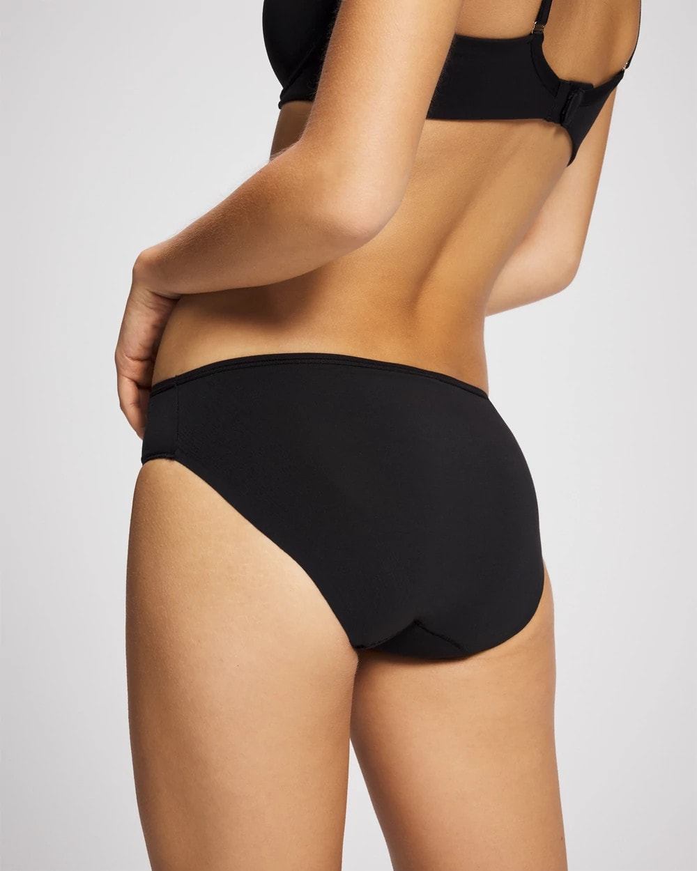 BLACK Cotton Hipster Panty