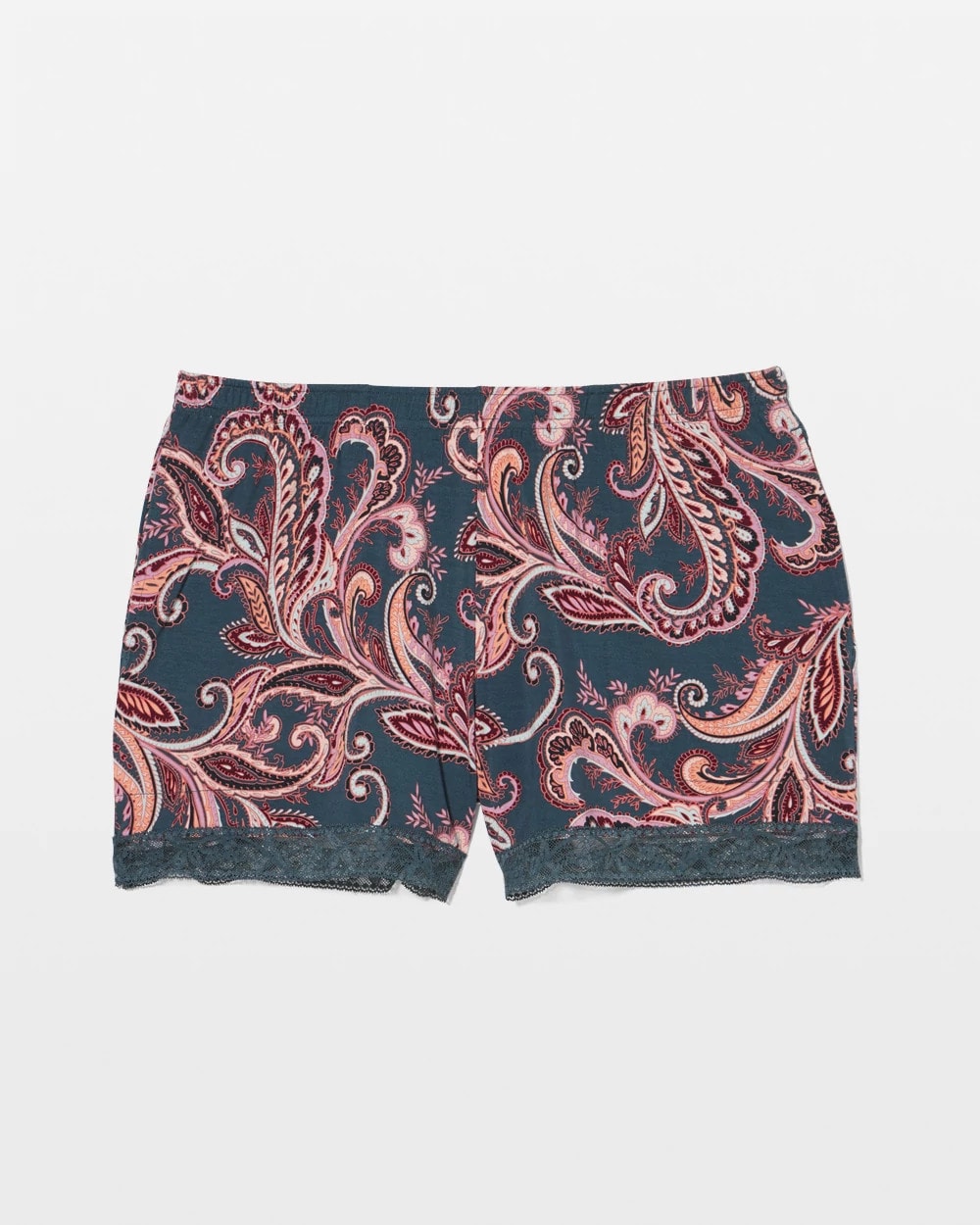 IMPERIAL PAISLEY MD PET Lace-Trim Pajama Shorts