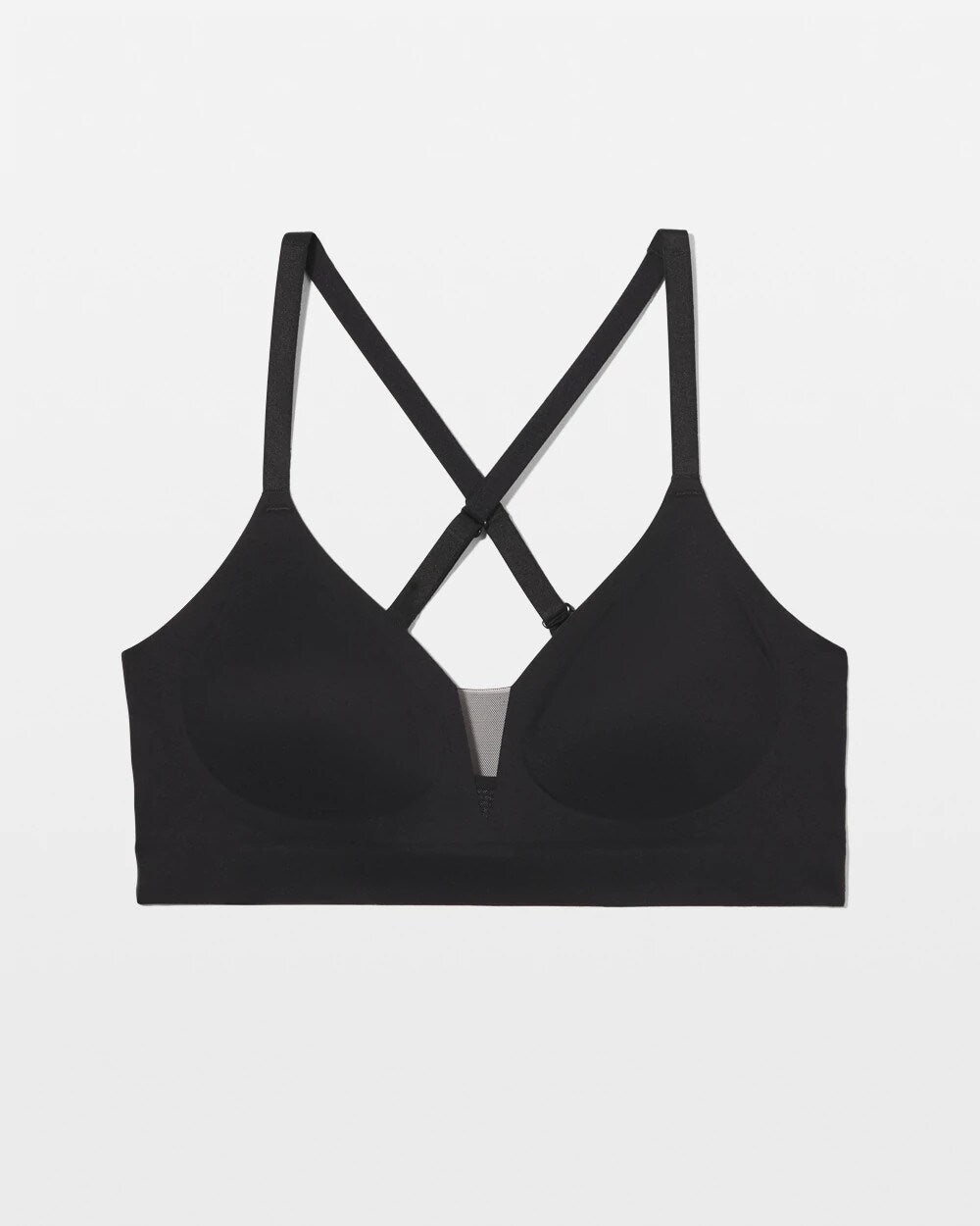 BLACK Mesh Adjustable Bralette