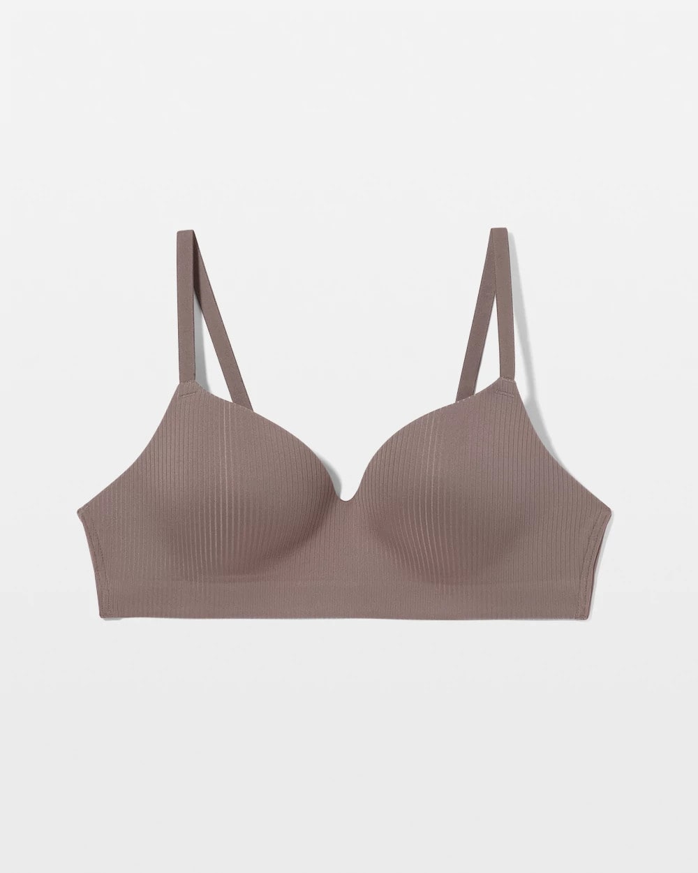 DARK TAUPE Rib Wireless Bra