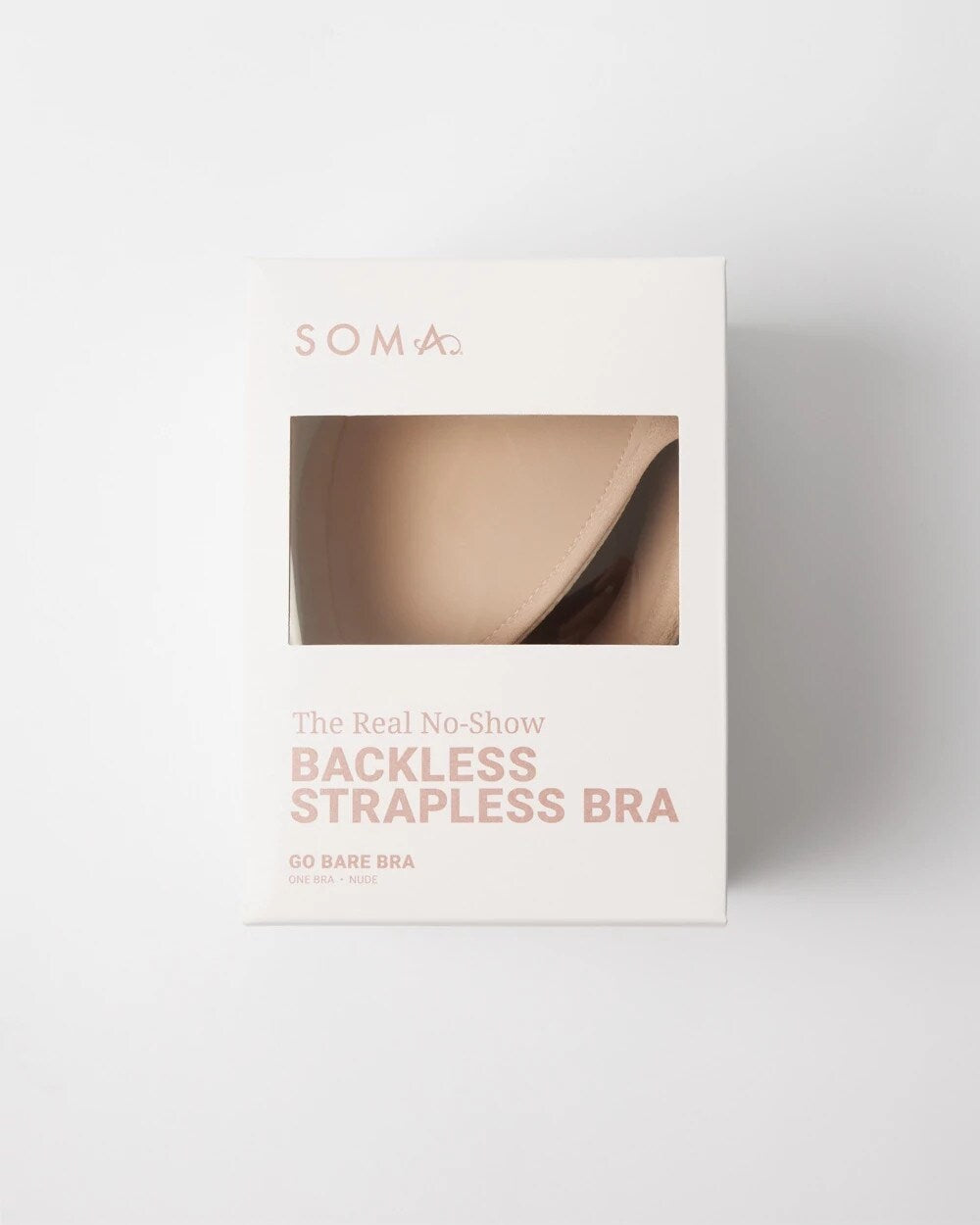 NUDE Soma Lingerie Backless Strapless Bra