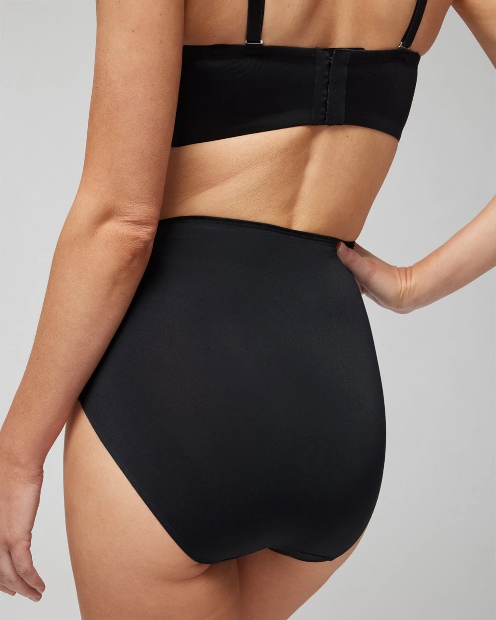 BLACK High-Waist Brief Panty