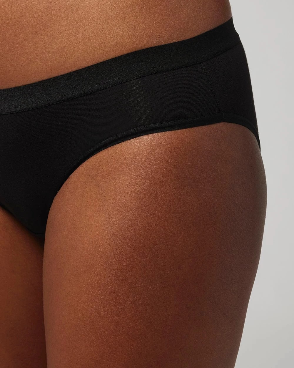 BLACK Cotton Hipster Panty