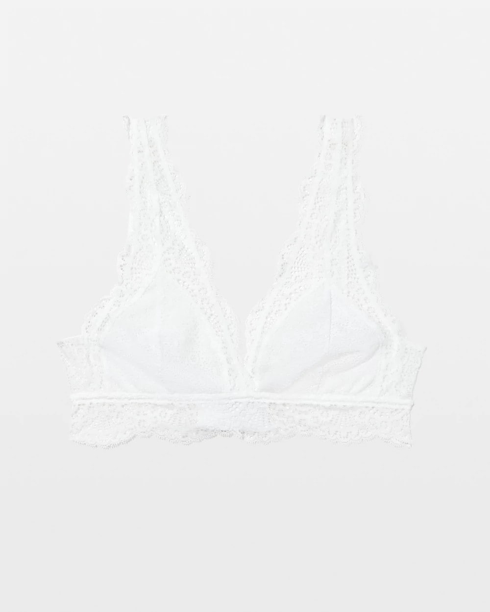 OPTIC WHITE Crochet Lace Bralette