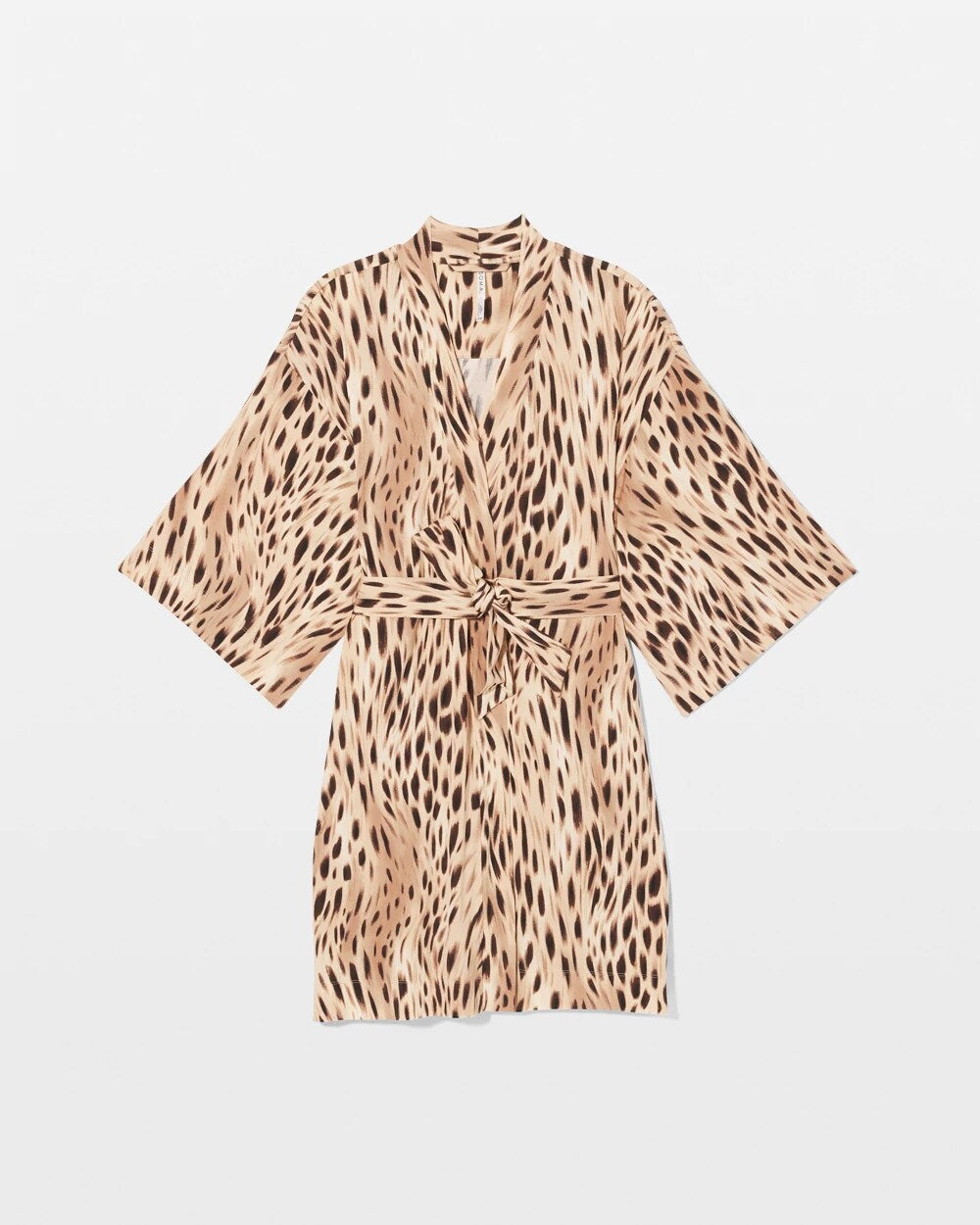 SPLENDID LEOPARD AMBER Short Robe