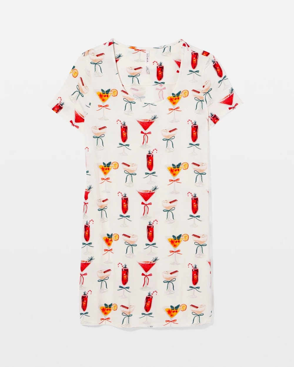 MERRY MIXES CHAMP Short Sleeve Scoop Neck Sleepshirt