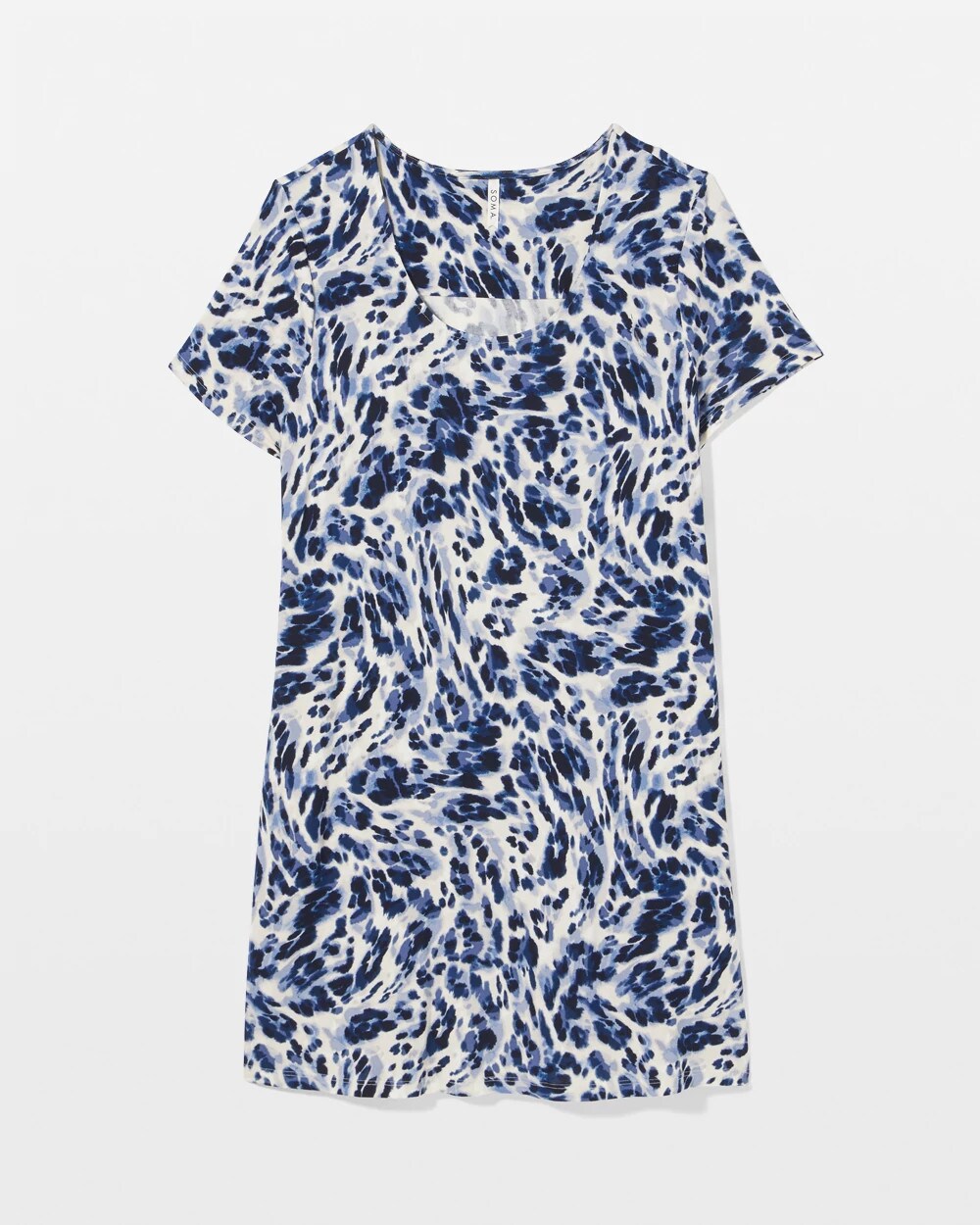 LOVELIEST LEOPARD PARCH M Short Sleeve Scoop Neck Sleepshirt