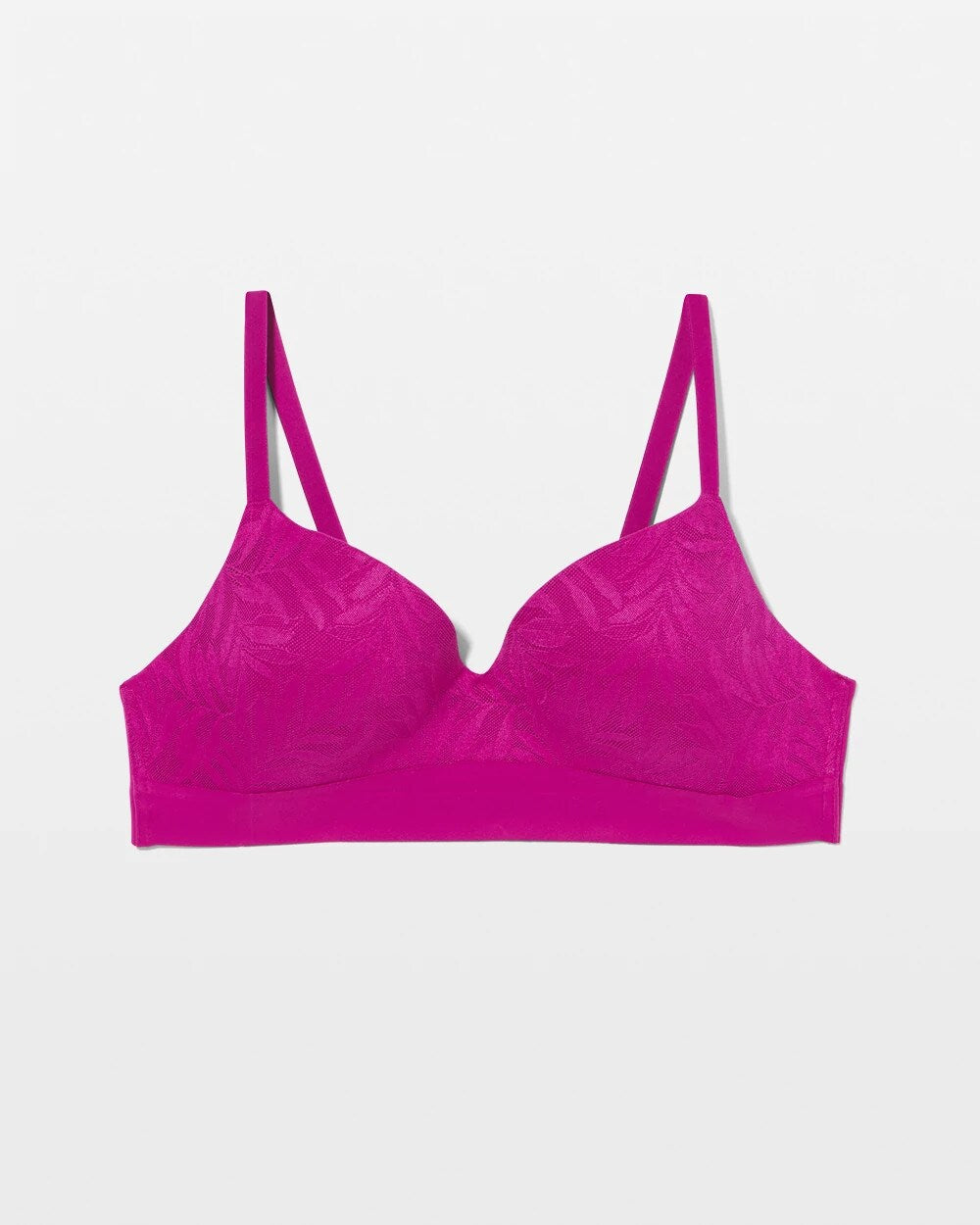 MAGENTA ORCHID Wireless Bra with Lace