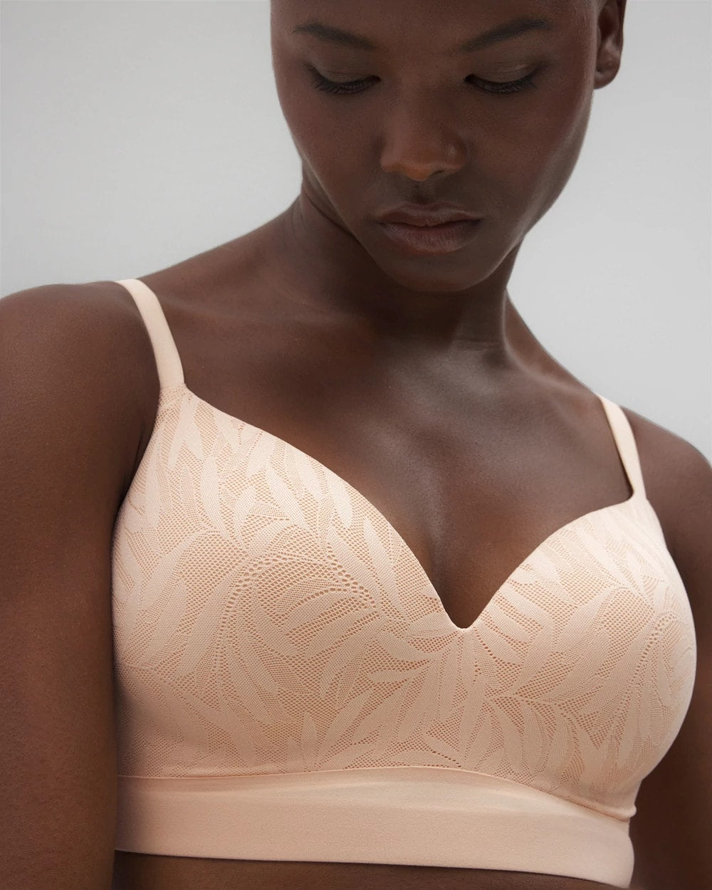 PEACH PARFAIT Wireless Bra with Lace