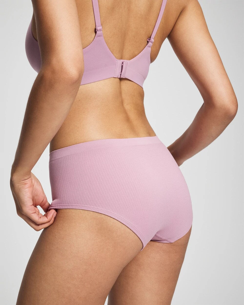 LILAC WINE Seamless Rib Boyshort Panty