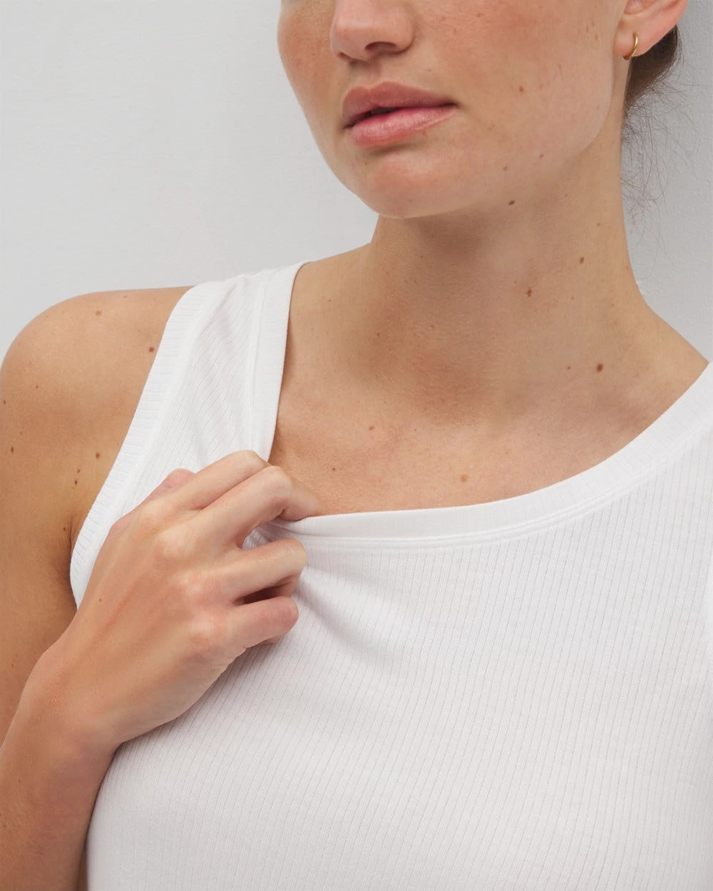 OPTIC WHITE Rib Knit Tank
