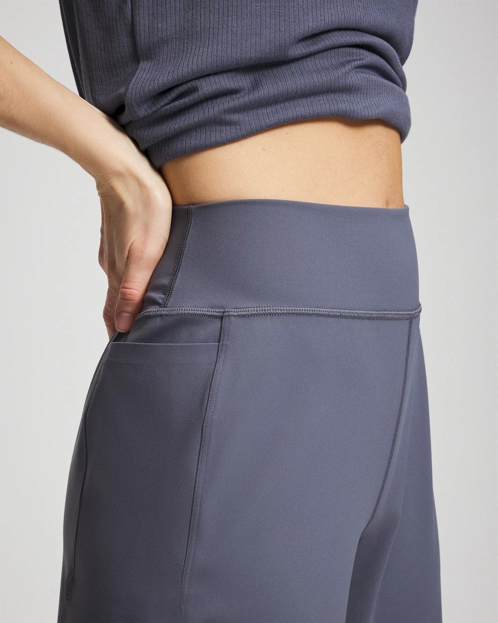EARL GRAY High-Waist Wide-Leg Pants