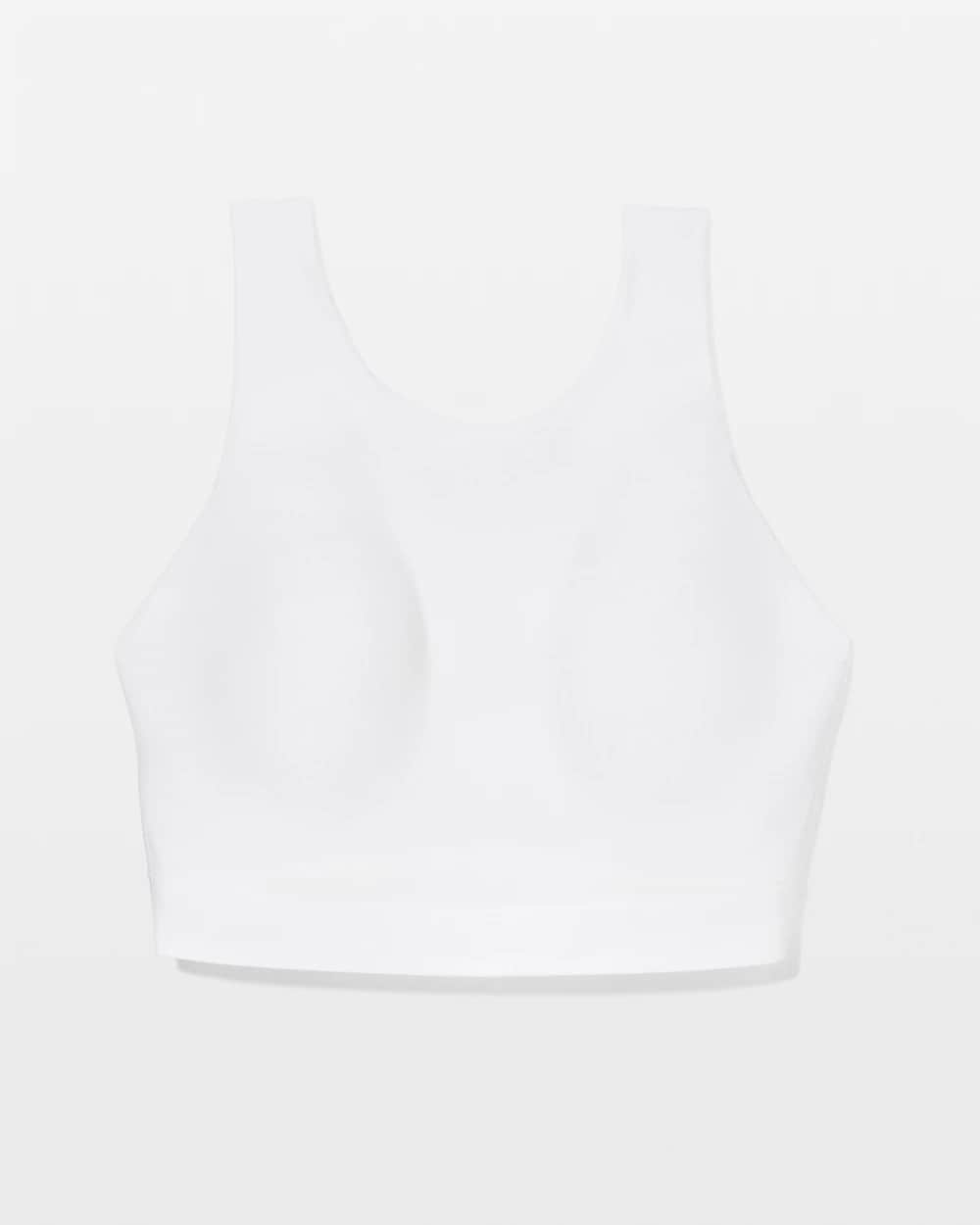 OPTIC WHITE High-Neck Yoga Bra