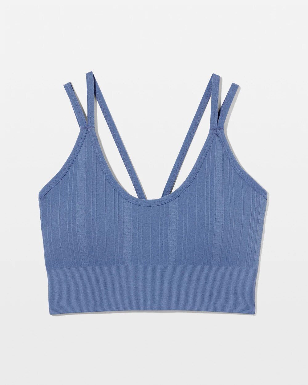 SUNDOWN BLUE Seamless Bra With Strappy Back