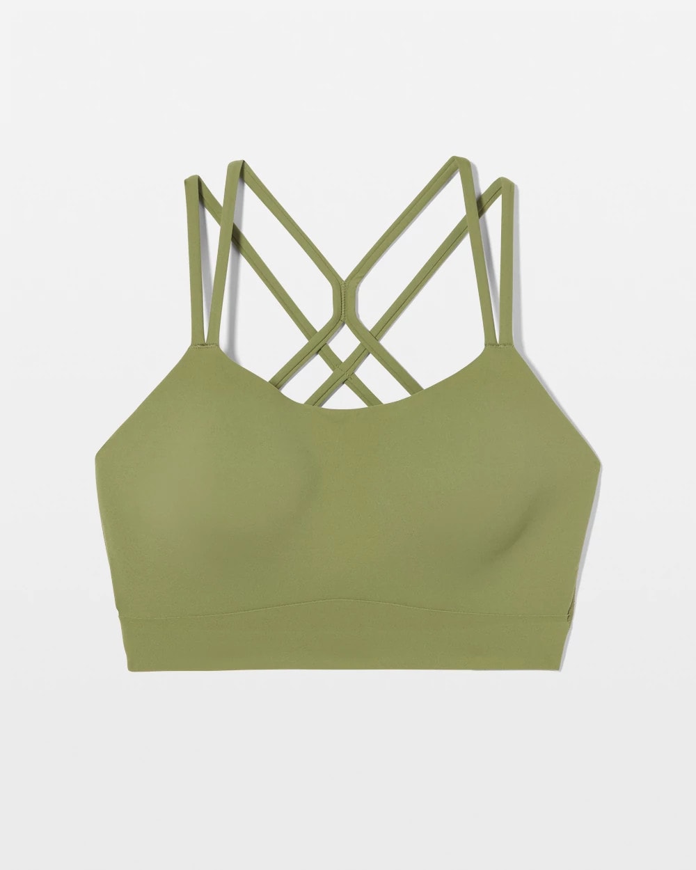 VETIVER GREEN Racerback Yoga Bra