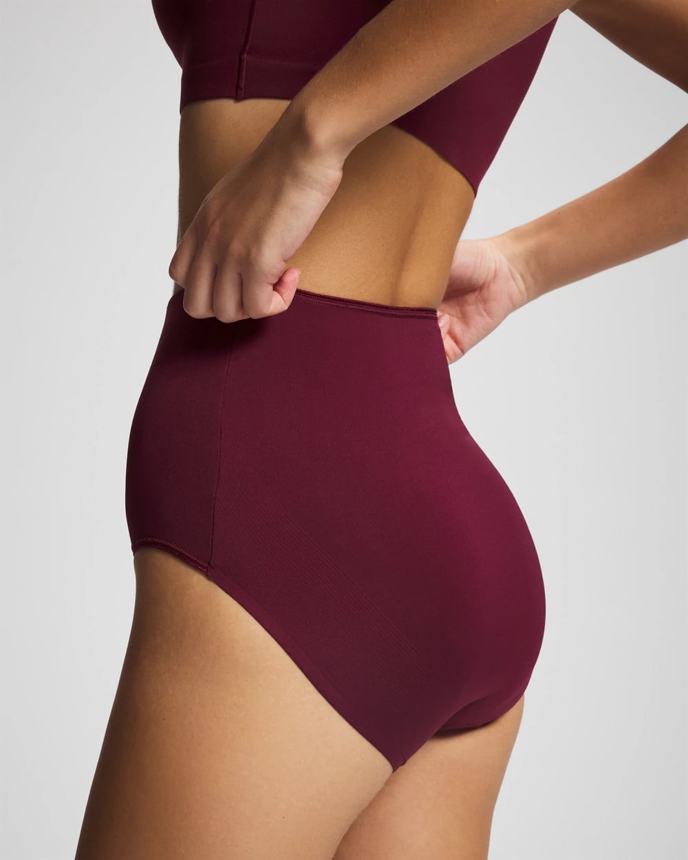 VELVET PLUM High-Waist Brief Panty