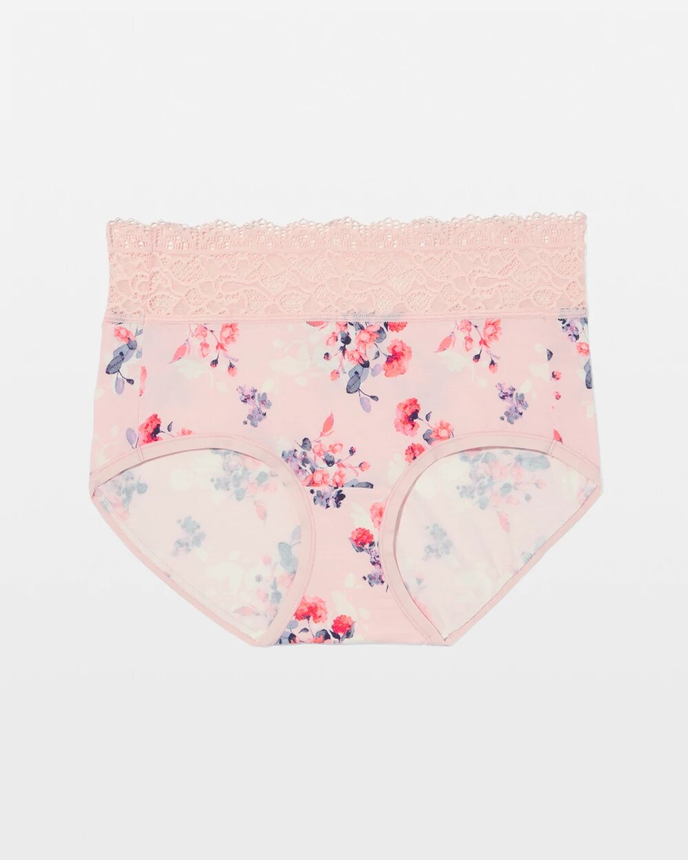 FLORAL DREAMS MINI PINK Brief Panty with Enchanting Lace
