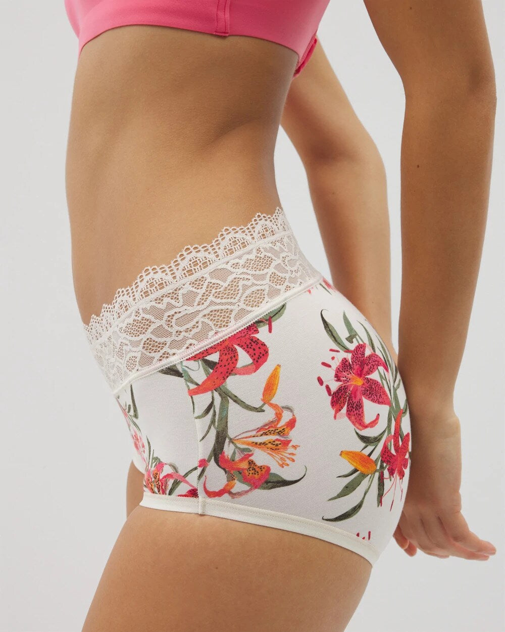 LE TIGRE FLORA MINI CH Brief Panty with Enchanting Lace