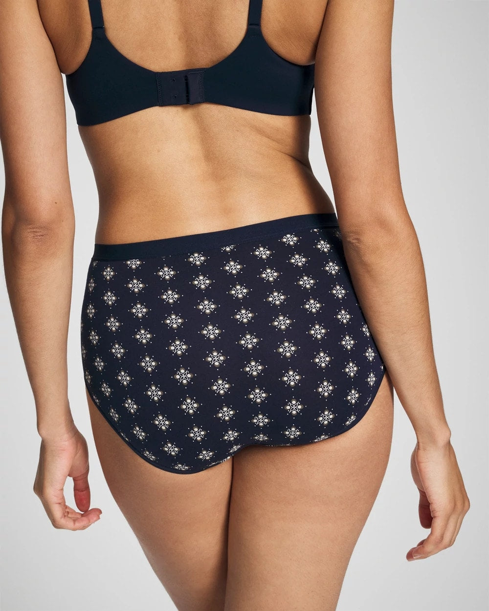 BELLE FOULARD MINI NAVY Cotton Modern Brief Panty