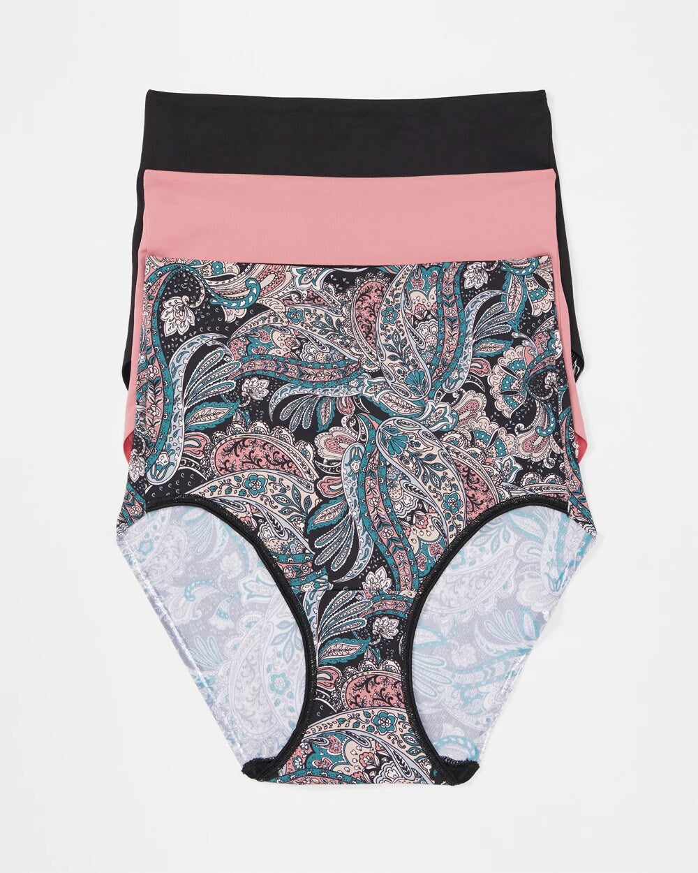 REGAL PAISLEY MULTI PACK Tummy High-Waist Brief Panty 3 Pack