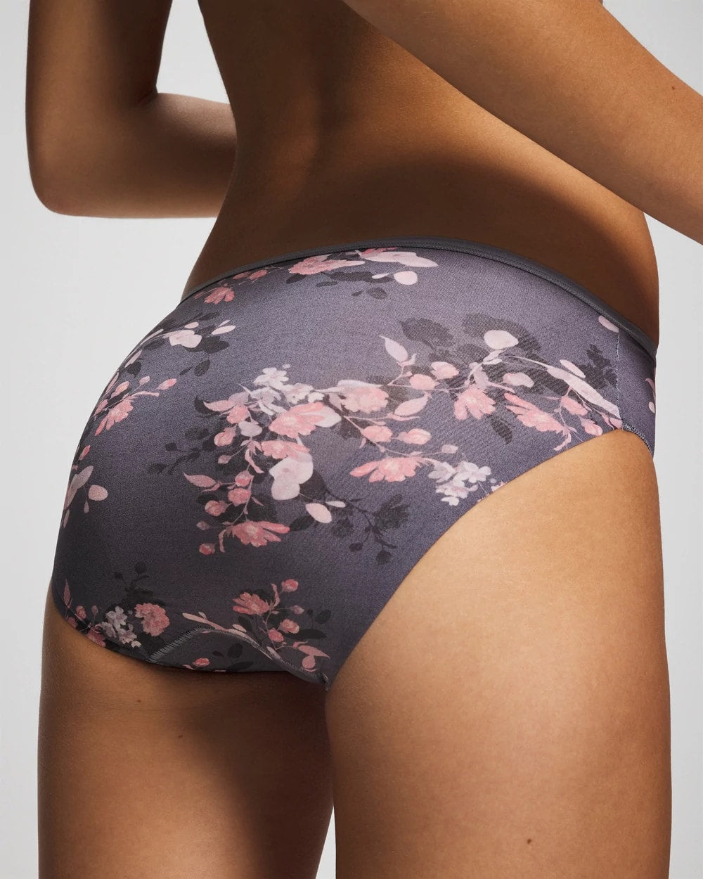 FLORAL DREAMS MINI GRAY Edge Hipster Panty