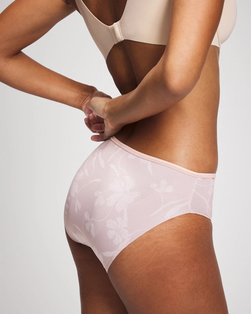REFLECTION BLOOMS M PINK Edge Hipster Panty