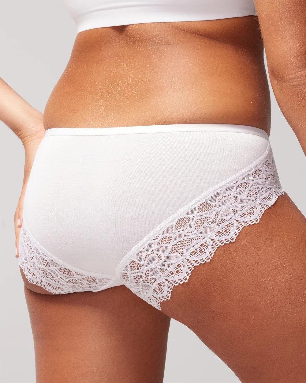 OPTIC WHITE Hipster Panty with Enchanting Lace
