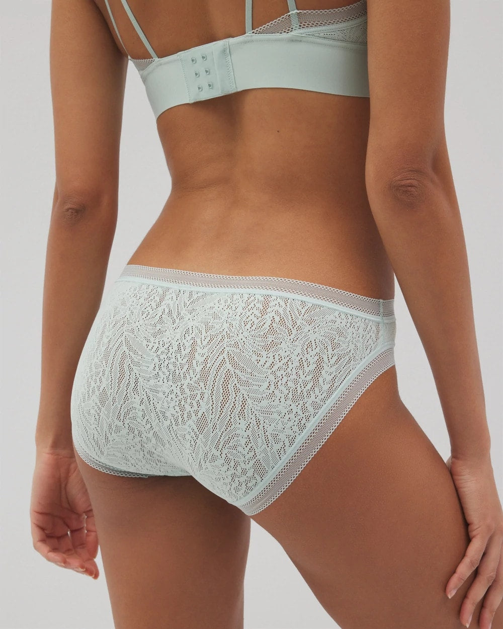 HARBOR GREEN Soma Hipster Panty with Stretch Lace
