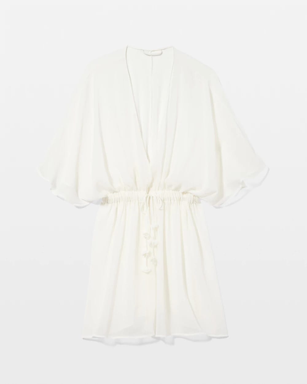 IVORY Soma's Sexiest Crinkle Chiffon Tie Robe
