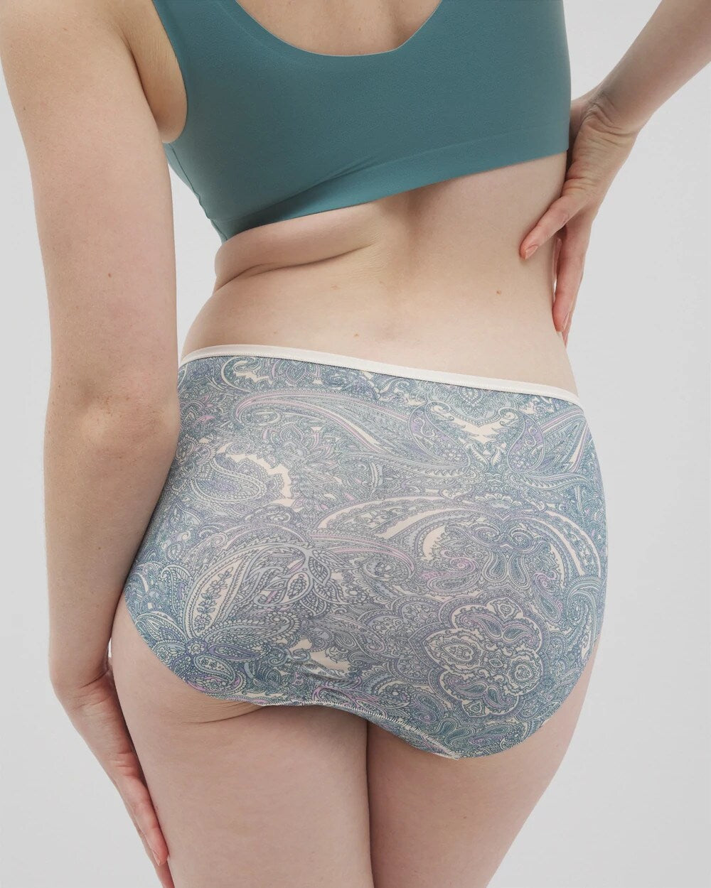 GLOBAL PAISLEY M CHAMP Edge High-Leg Panty