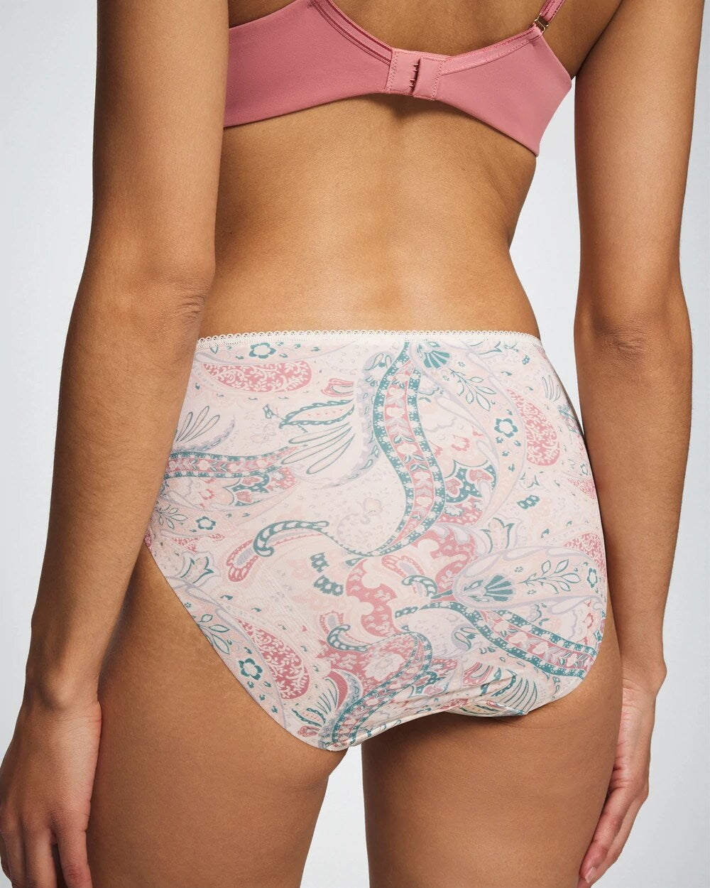 REGAL PAISLEY CHAMP MINI Edge High-Leg Panty with Lace