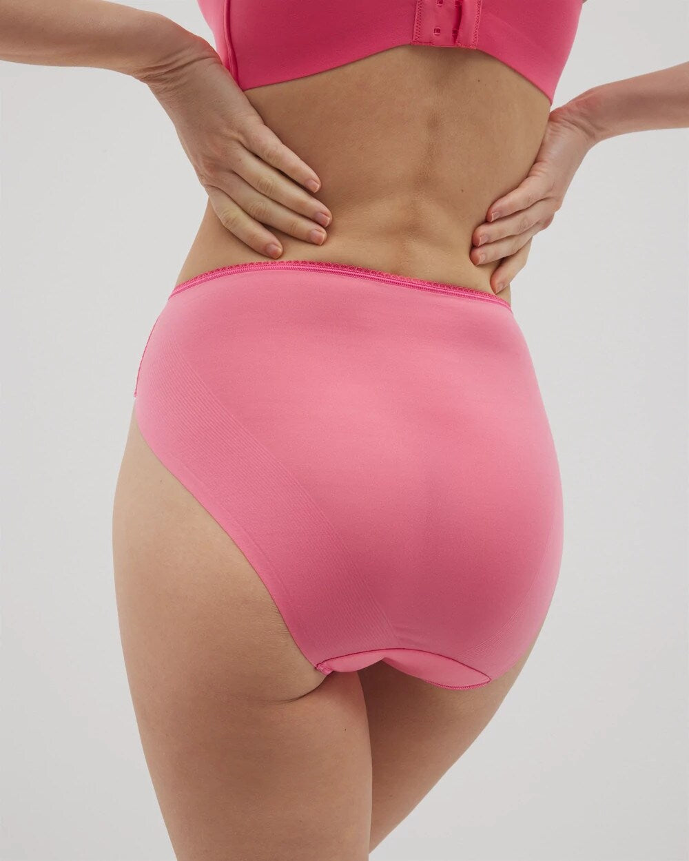CAMELLIA ROSE Edge High-Leg Panty with Lace
