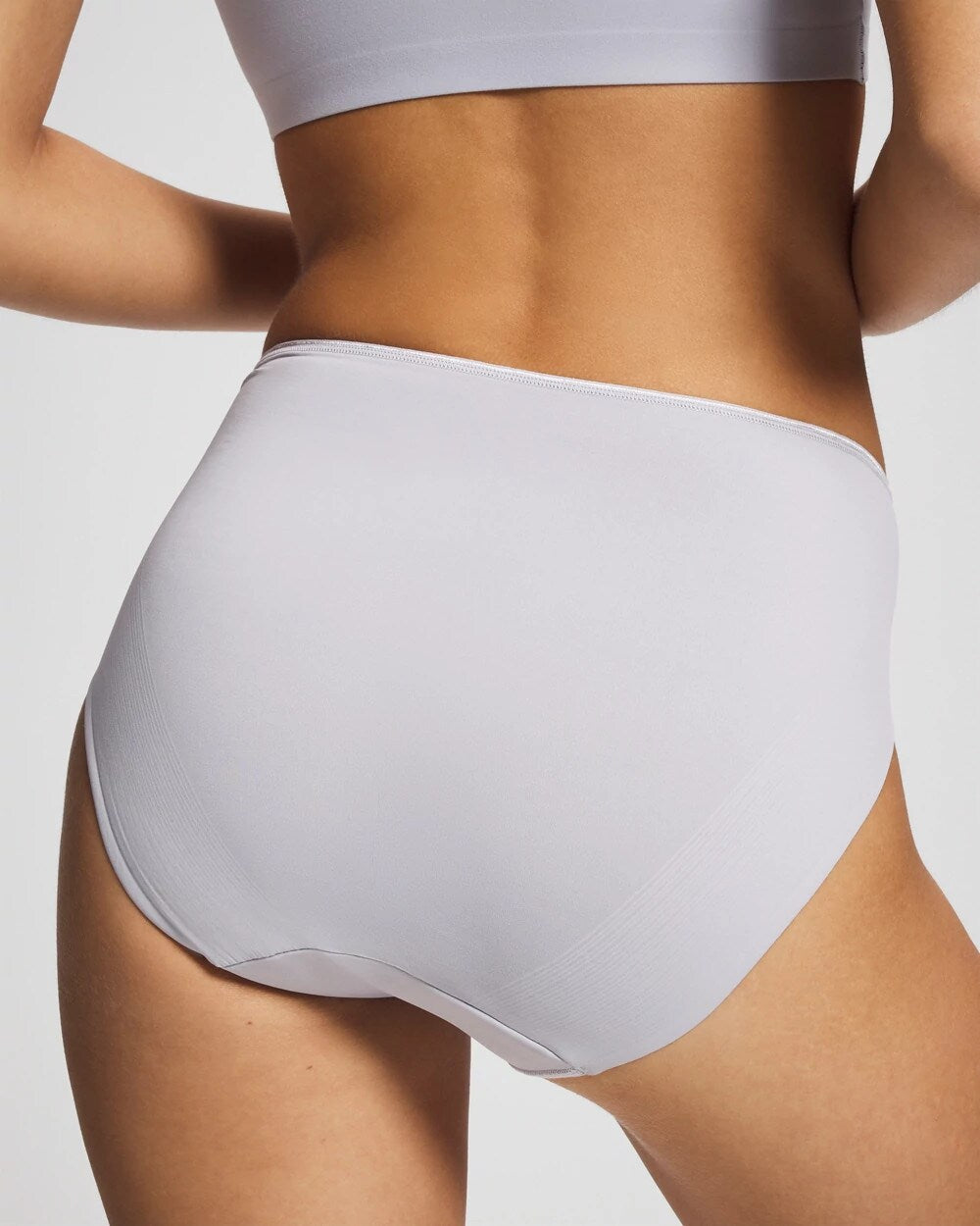 BLUE OPAL Tummy High-Leg Brief Panty with Lace