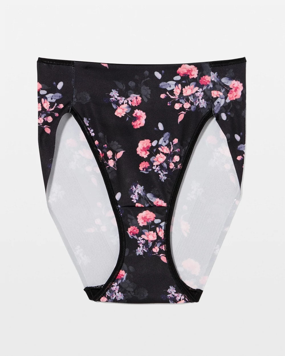 FLORAL DREAMS BLACK MINI High-Leg Brief Panty