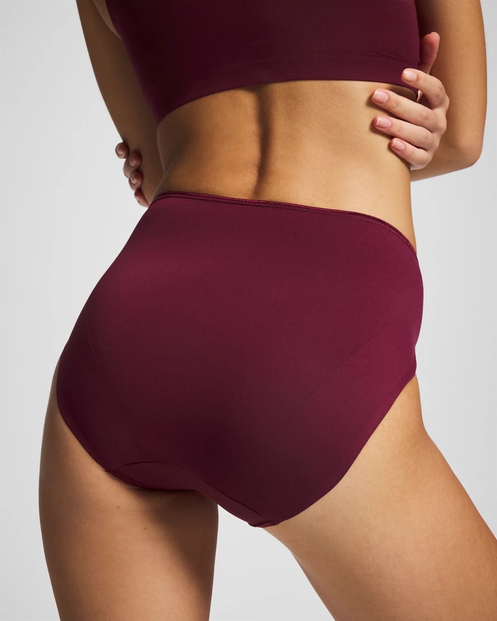 VELVET PLUM High-Leg Brief Panty