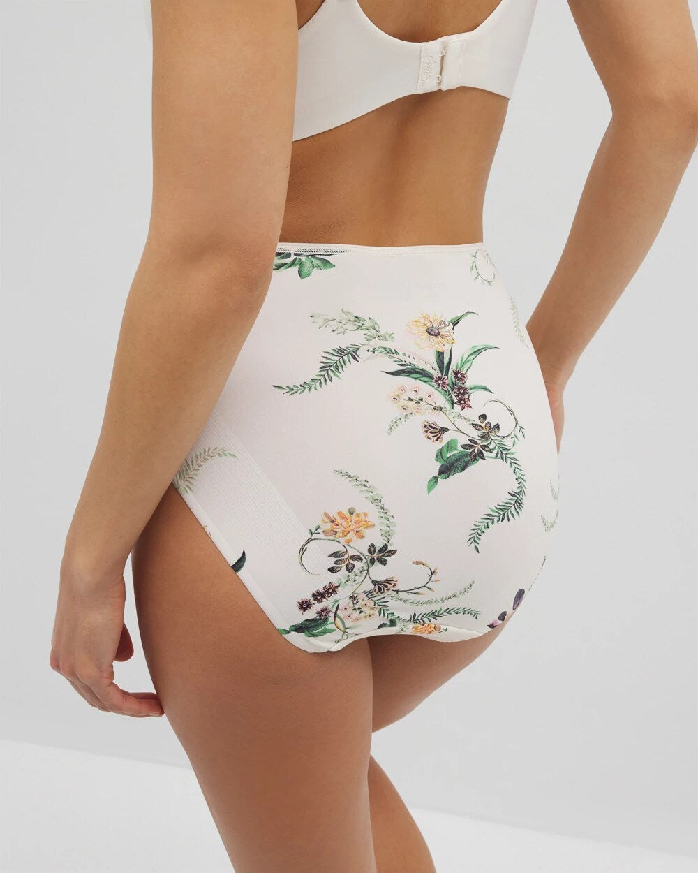 PARADISE PLUMES D M CHAMP High-Leg Brief Panty