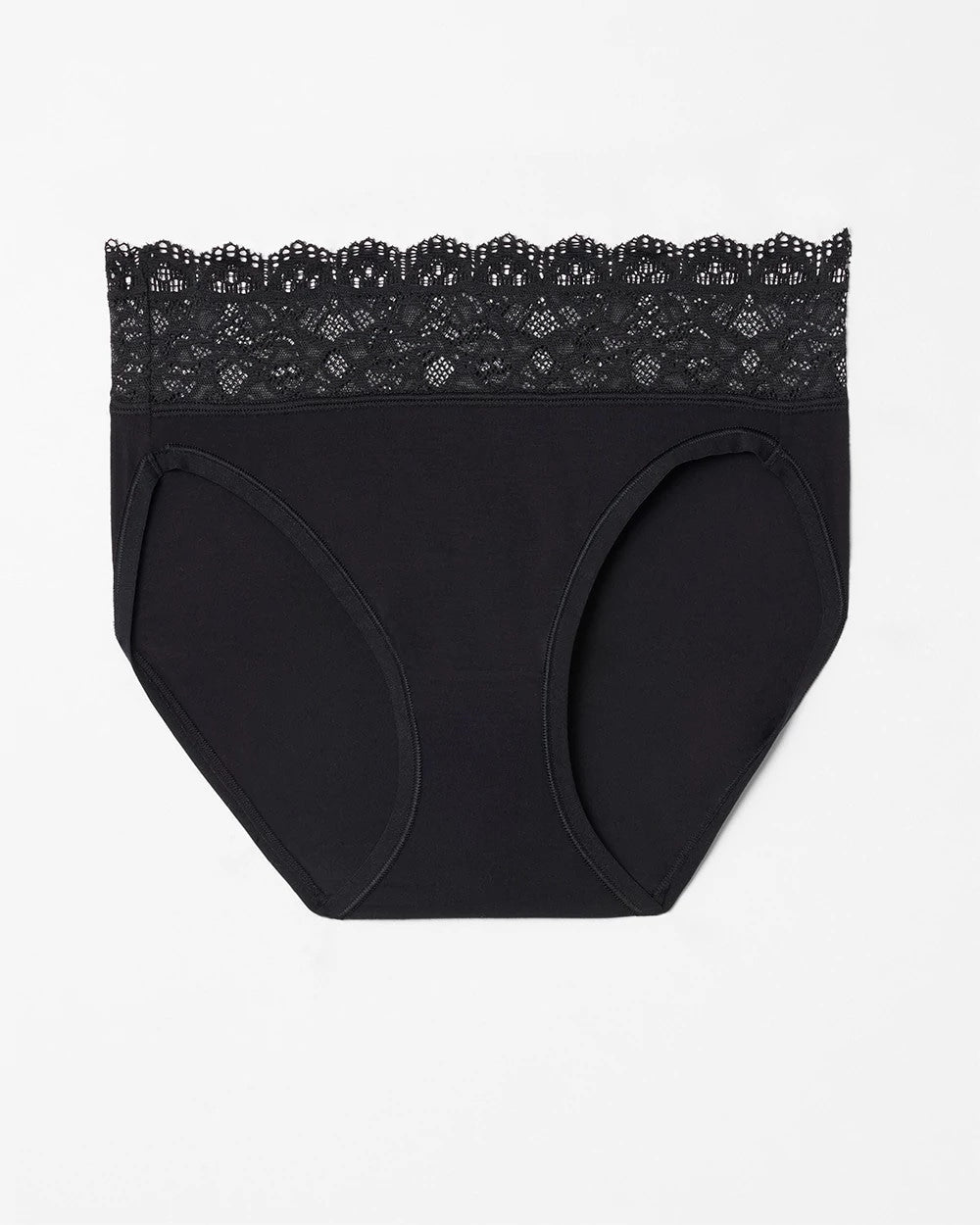 BLACK High-Leg Panty with Enchanting Lace
