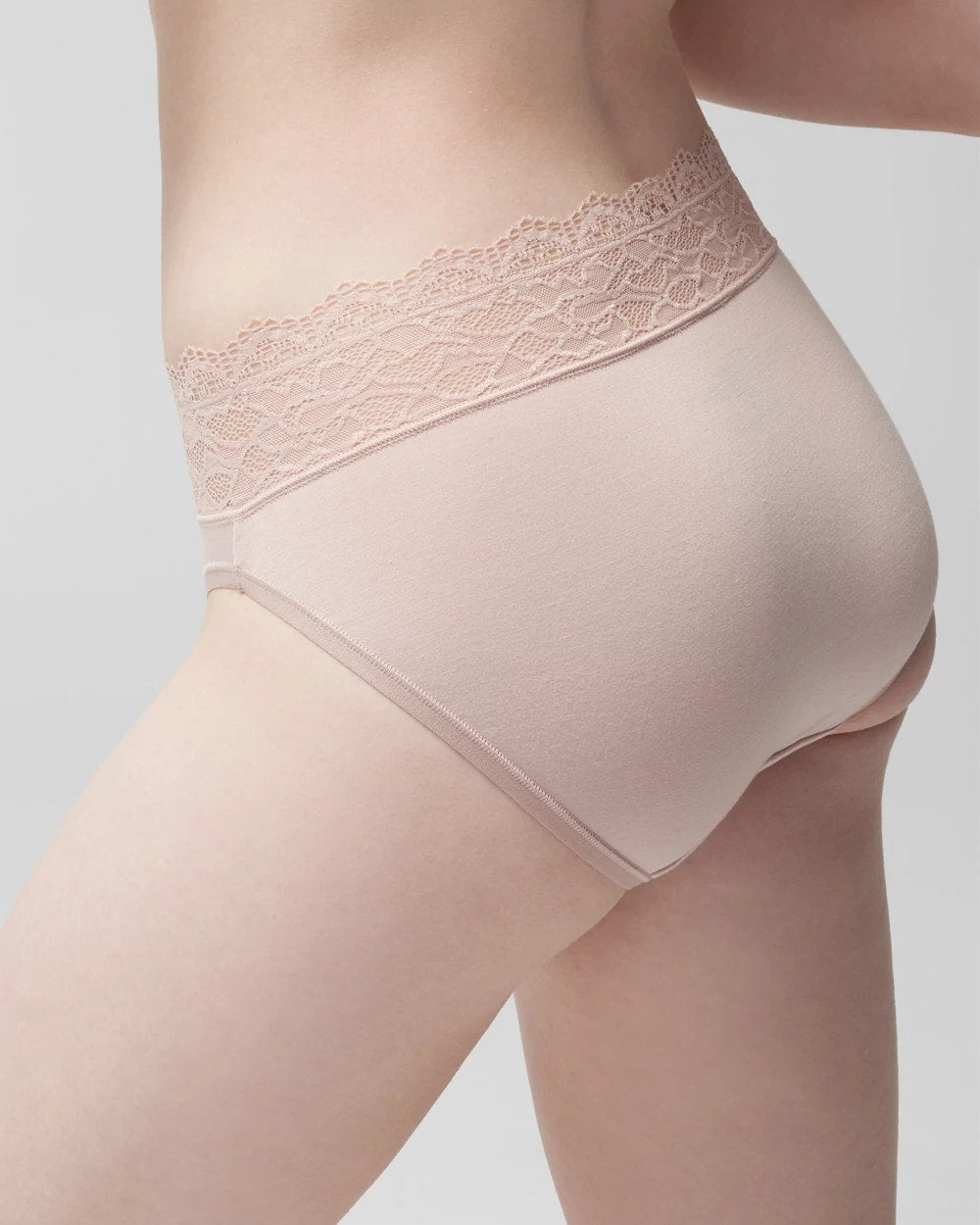 ADOBE ROSE High-Leg Panty with Enchanting Lace