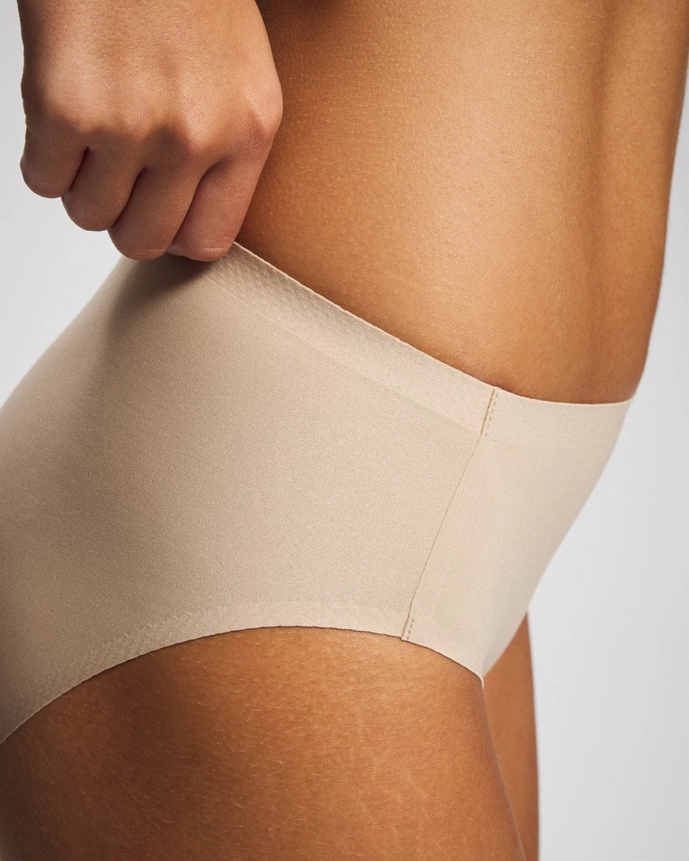 WARM AMBER Soft Stretch High Leg Panty