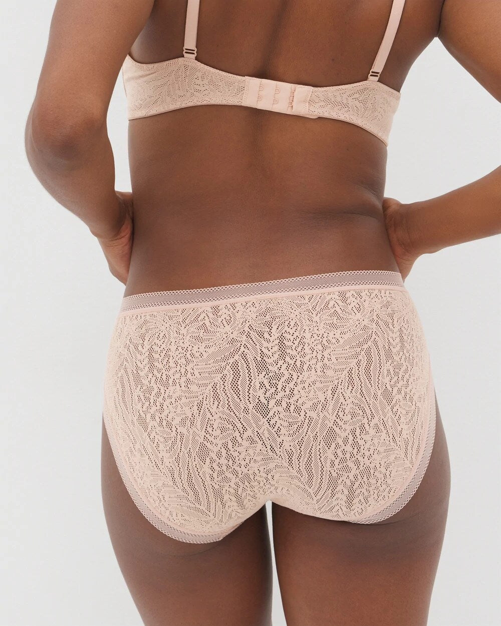 HUSH Soma High-Leg Panty with Stretch Lace