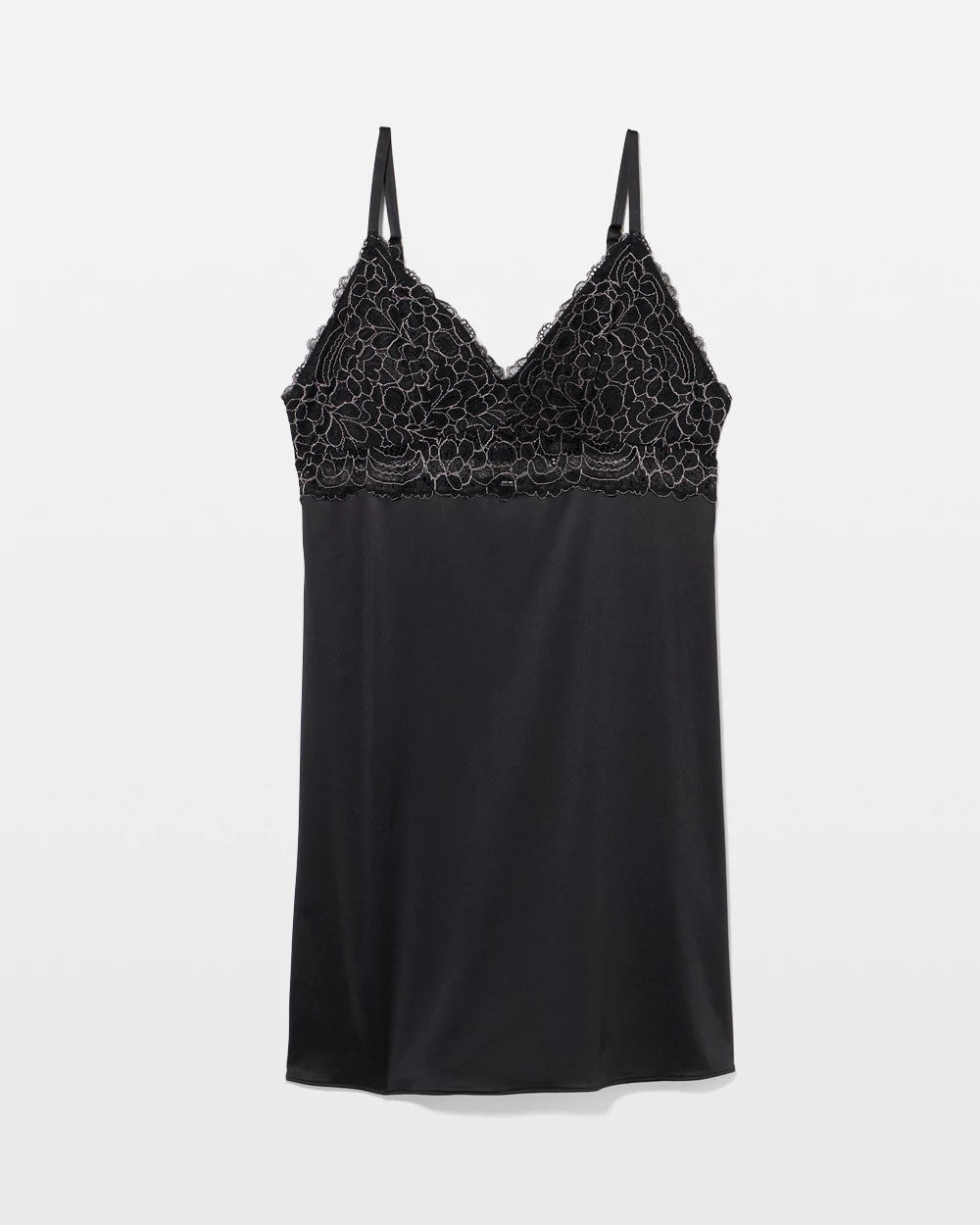 BLACK Lace Chemise