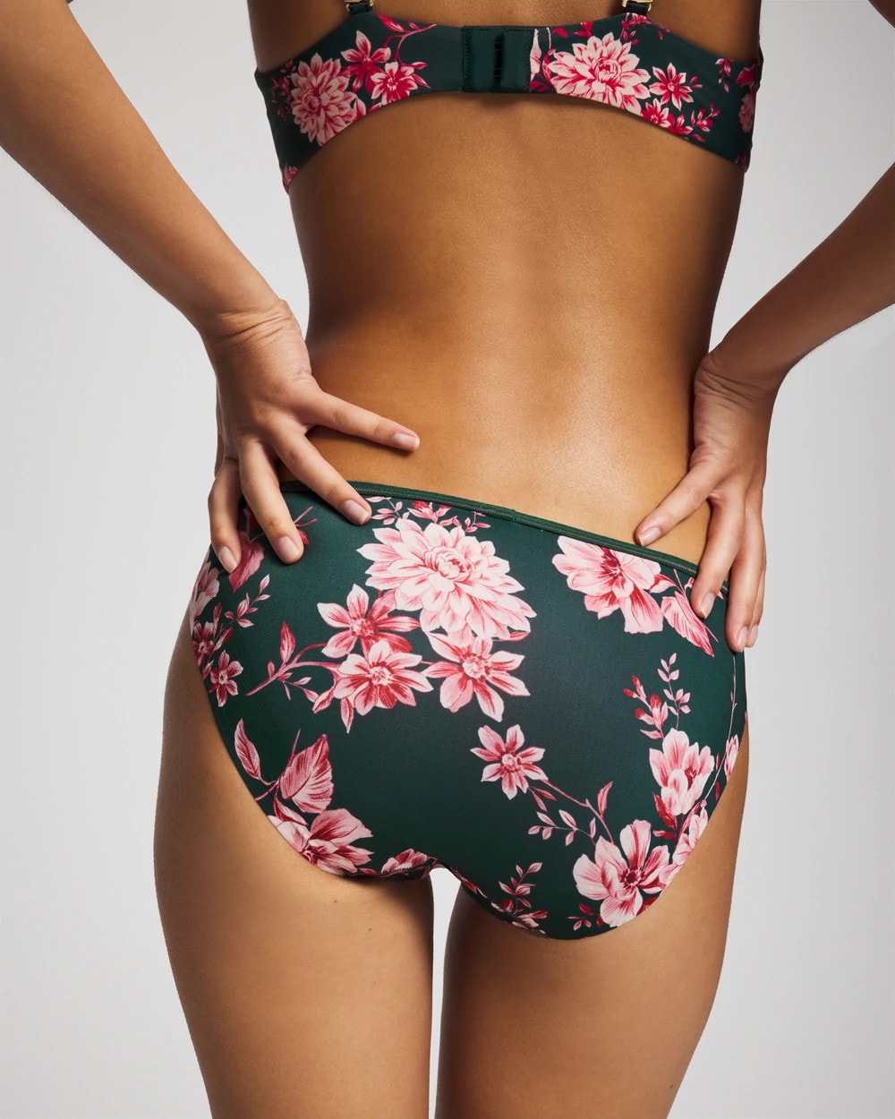 COTTAGE FLORAL MINI GREEN Edge Bikini Panty