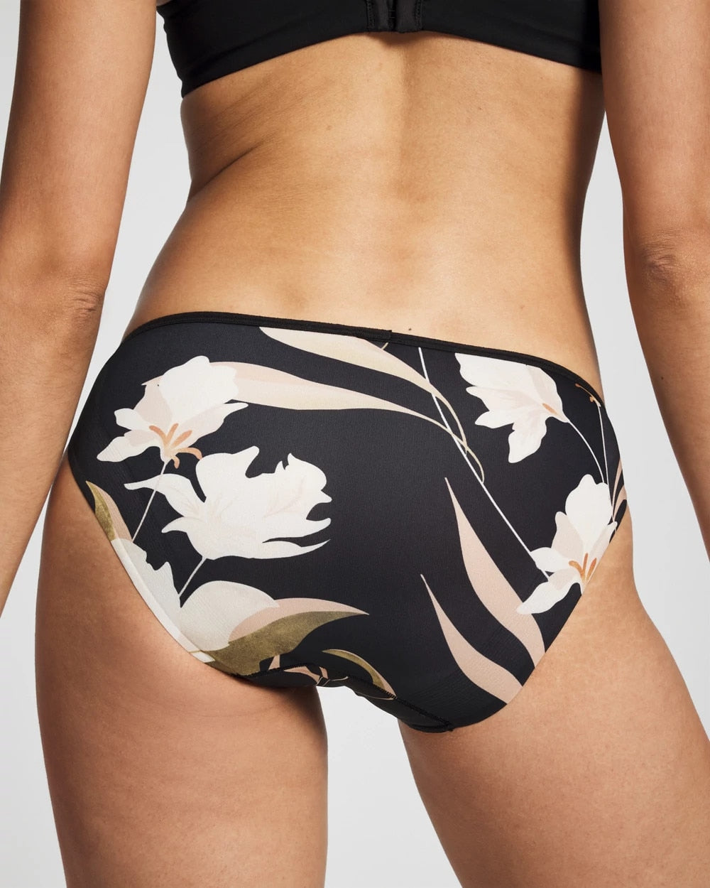 MYSTIC BLOOMS MINI BLACK Edge Bikini Panty