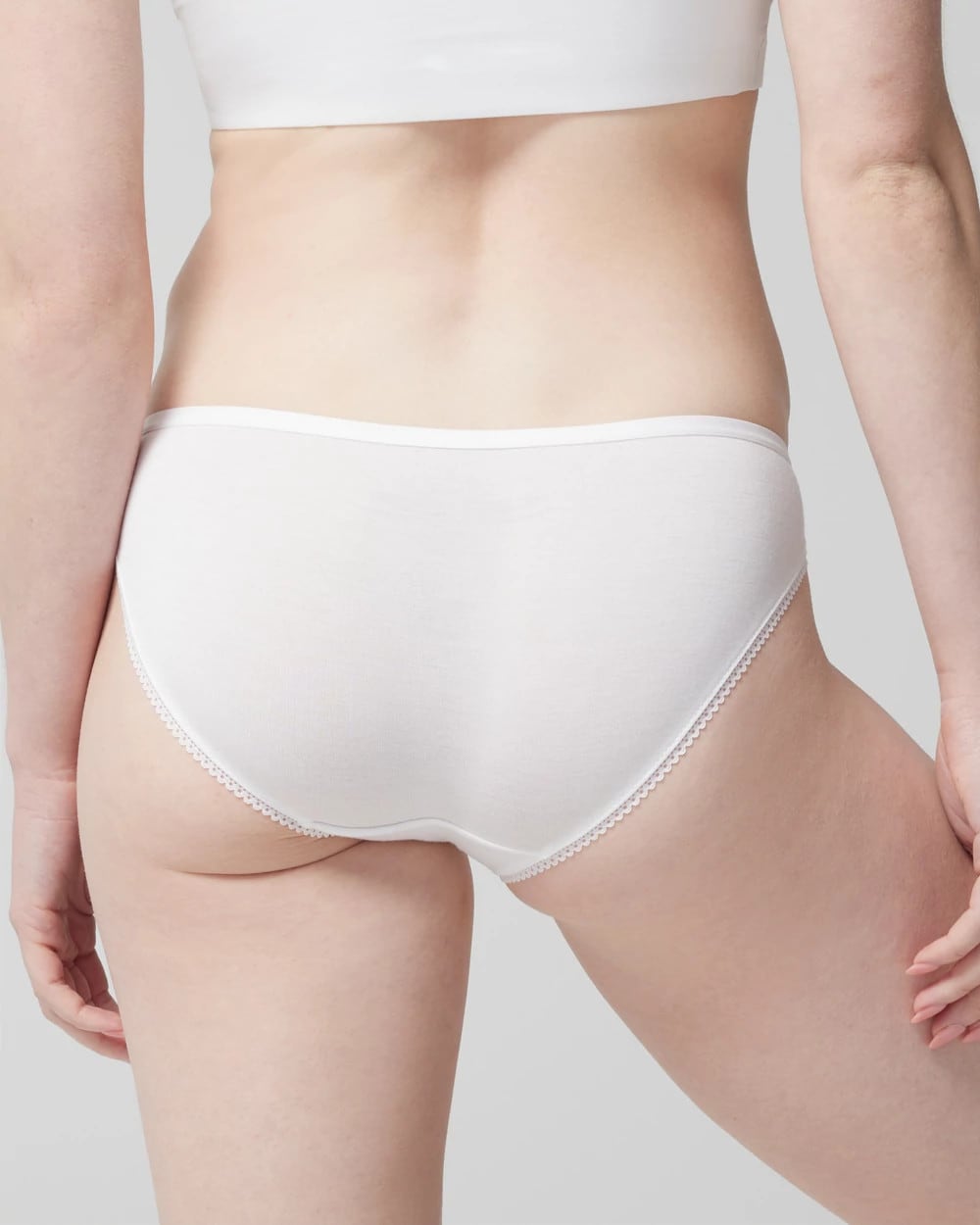 OPTIC WHITE Bikini Panty with Enchanting Lace