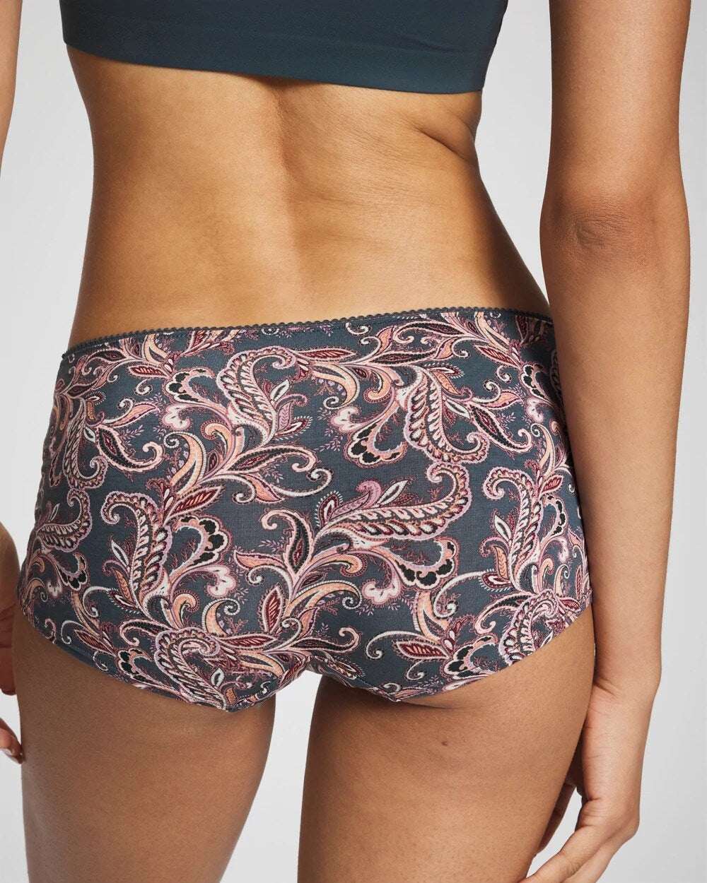 IMPERIAL PAISLEY M PET Lace Boyshort Panty