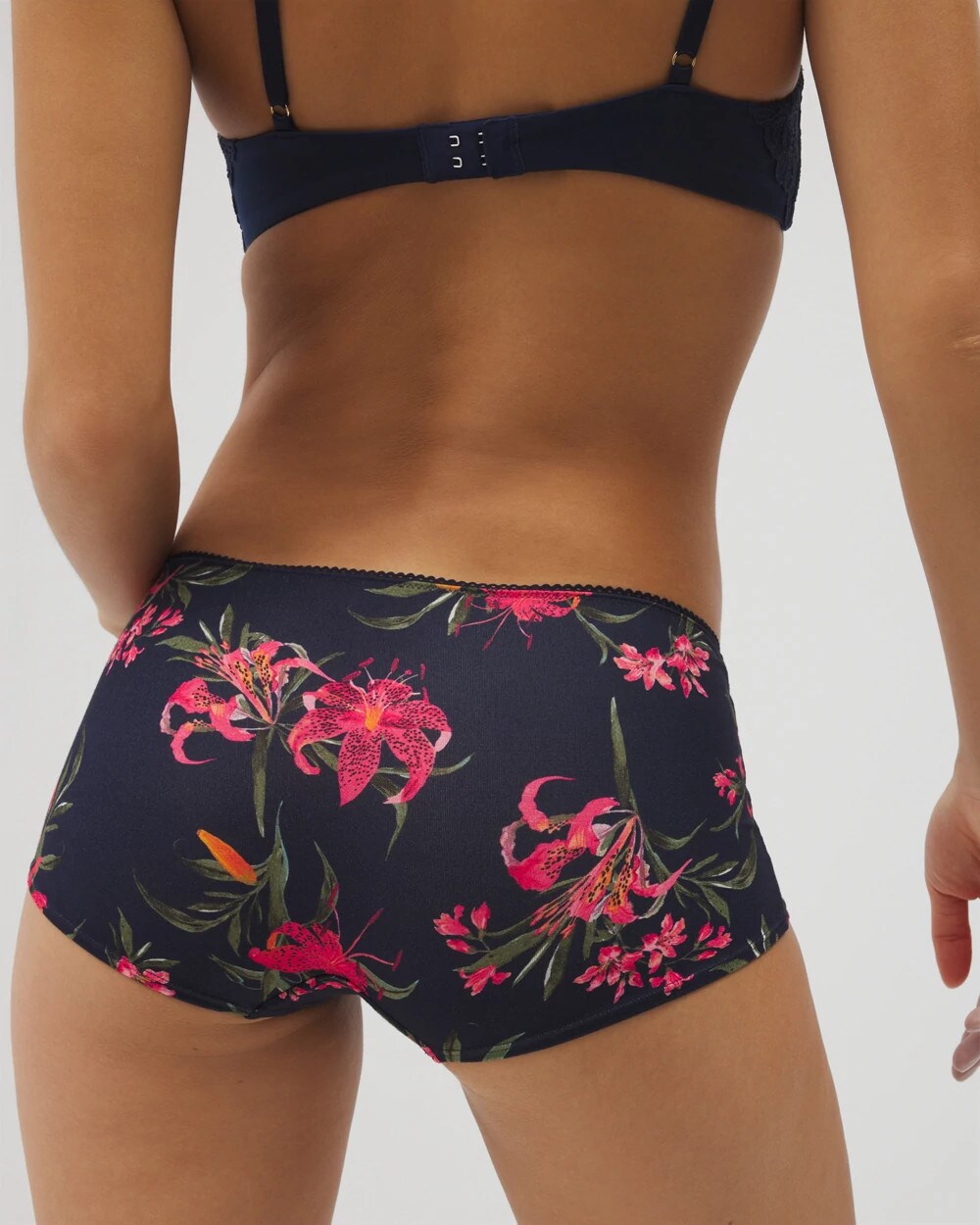 LE TIGRE FLORA MINI NAVY Lace Boyshort Panty