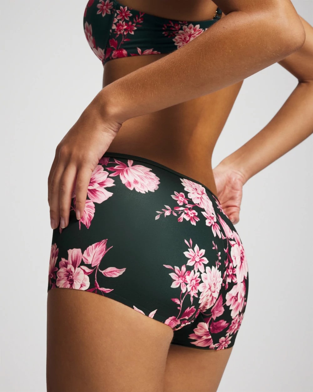 COTTAGE FLORAL MINI GREEN Edge Boyshort Panty
