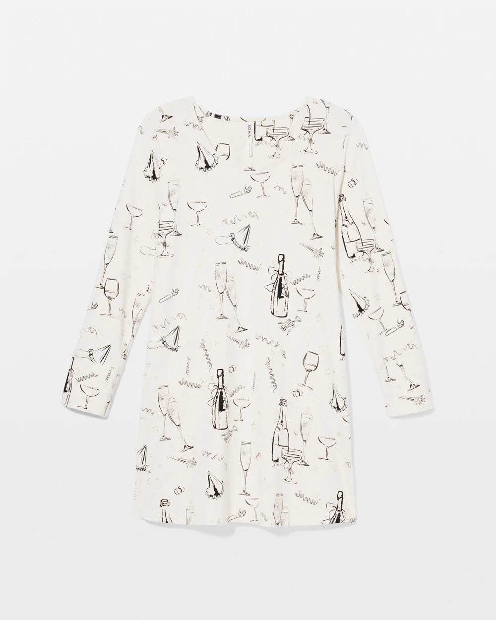 FIZZ THE SEASON FOIL Long-Sleeve Sleepshirt