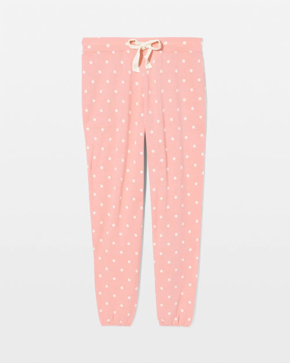 DREAMY DOT MID BLUSH PINK Banded Ankle Pajama Pant