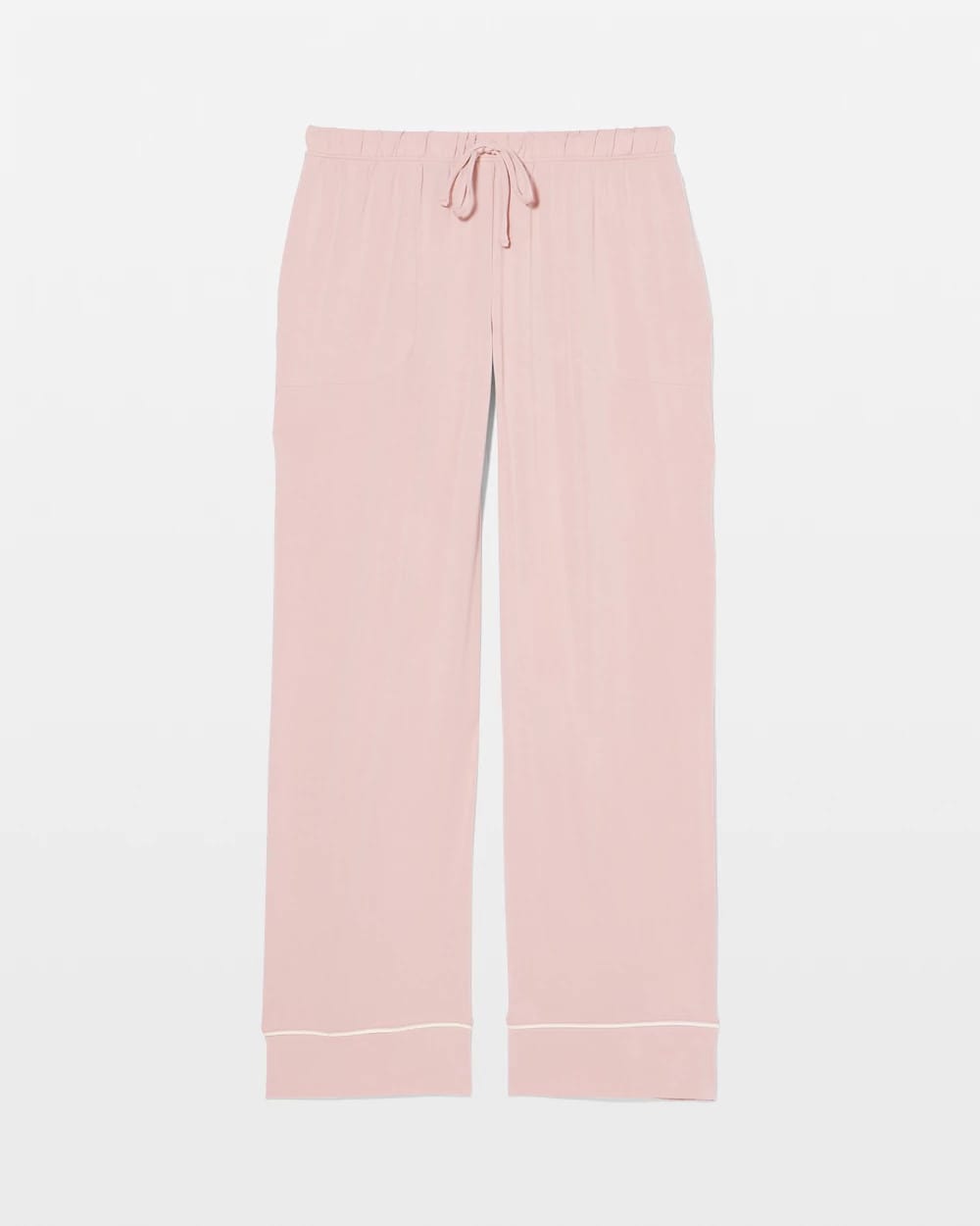 VINTAGE PINK Solid Piped Pajama Pant